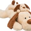 TRIXIE HOND BENNY PLUCHE BEIGE / BRUIN