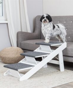 TRIXIE LOOPPLANK MET UITKLAPBARE TREDEN MDF WIT