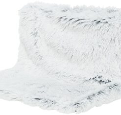 TRIXIE RADIATOR HANGMAT HARVEY LANGHAAR PLUCHE / VELOURS WIT ZWART