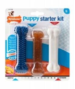 NYLABONE PUPPY CHEW PUPPY STARTER KIT CHICKEN