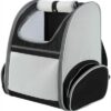 TRIXIE HONDENTAS RUGTAS CHLOE LICHTGRIJS / ZWART