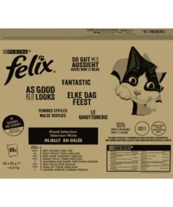 FELIX POUCH ELKE DAG FEEST IN GELEI TONIJN / KABELJAUW / RUND / KIP