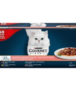 GOURMET PERLE MINI FILETS IN SAUS KIP / KONIJN / RUND / ZALM