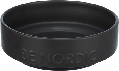 TRIXIE BE NORDIC VOERBAK HOND KERAMIEK / RUBBER ZWART