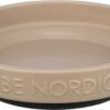 TRIXIE BE NORDIC VOERBAK KAT KERAMIEK / RUBBER TAUPE
