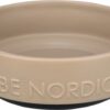 TRIXIE BE NORDIC VOERBAK HOND KERAMIEK / RUBBER TAUPE