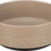 TRIXIE BE NORDIC VOERBAK HOND KERAMIEK/ RUBBER TAUPE