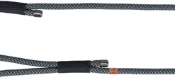 TRIXIE SOFT ROPE HONDENRIEM ZWART / GRIJS