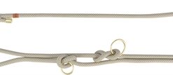 TRIXIE SOFT ROPE HONDENRIEM VERSTELBAAR GRIJS / LICHTGRIJS