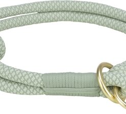 TRIXIE HALSBAND HOND SOFT HALF-SLIP SALIEGROEN / MINT