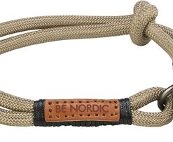 TRIXIE BE NORDIC HALSBAND HOND HALF-SLIP ZAND / ZWART