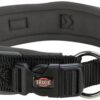 TRIXIE PREMIUM HALSBAND HOND EXTRA BREED ZWART / GRAFIET GRIJS