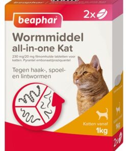 BEAPHAR WORMMIDDEL ALL-IN-ONE KAT