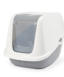 SAVIC KATTENBAK NESTOR GIANT WIT / LICHTGRIJS