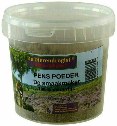 DIERENDROGIST GEMALEN PENSPOEDER