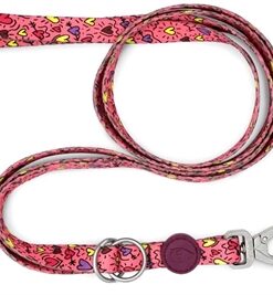 MORSO HONDENRIEM VERSTELBAAR GERECYCLED PINK THINK ROZE