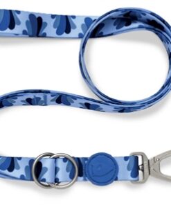 MORSO HONDENRIEM VERSTELBAAR GERECYCLED SPLASH BLAUW