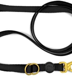 MORSO HONDENRIEM VERSTELBAAR GERECYCLED GOLD CAVIAR GOUD