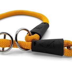 MORSO HALF SLIP HALSBAND HOND REGULAR ROPE GERECYCLED GOLD GOUD