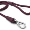 MORSO HONDENRIEM SOFT ROPE GERECYCLED PLUM PAARS