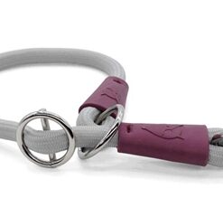 MORSO HALF SLIP HALSBAND HOND SOFT ROPE GERECYCLED GREY GRIJS