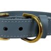 SAZZZ HALSBAND HOND BRAVEHEART CLASSIC LEER LICHTBLAUW