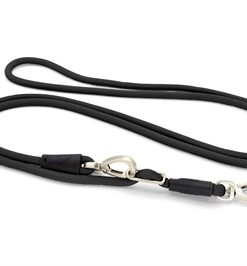 MORSO HONDENRIEM HANDS FREE SOFT ROPE GERECYCLED ZWART