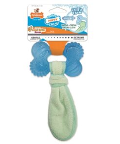 NYLABONE PUPPY FREEZER BONE WITH WASH CLOTH PINDAKAASSMAAK