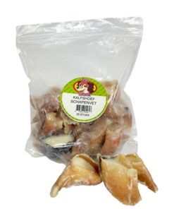 PETSNACK KALFSHOEVEN MET SCHAPENVET GROOT