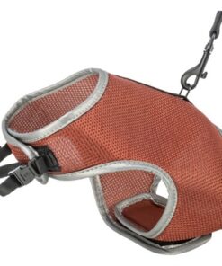 TRIXIE SOFTTUIG KAT MET RIEM ROEST