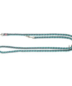 TRIXIE HONDENRIEM CAVO VERSTELBAAR AQUA / GRAFIET GRIJS