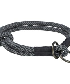 TRIXIE HALSBAND HOND SOFT ROPE HALFSLIP ZWART / GRIJS