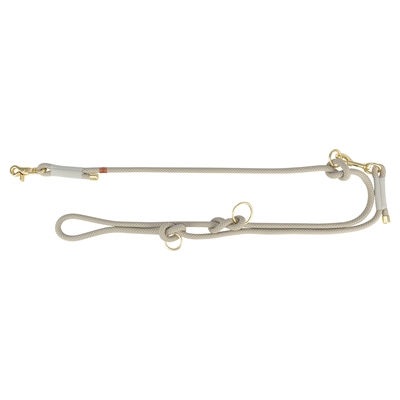 TRIXIE HONDENRIEM SOFT ROPE VERSTELBAAR GRIJS / LICHTGRIJS