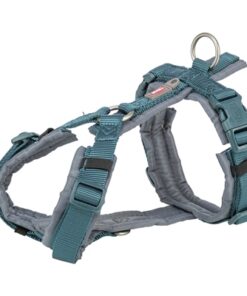 TRIXIE HONDENTUIG PREMIUM TREKKING PETROL BLAUW/ GRAFIET GRIJS