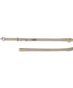 TRIXIE HONDENRIEM PREMIUM VERSTELBAAR ZAND TAUPE