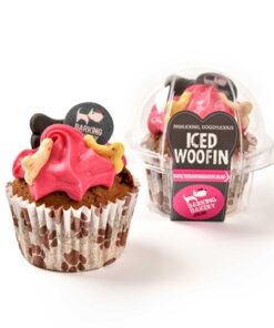 THE BARKING BAKERY VANILLA WOOFIN MET ROZE GLAZUUR