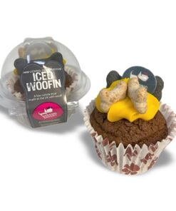 THE BARKING BAKERY CAROB WOOFIN MET GEEL GLAZUUR