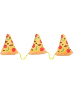 FUZZYARD 3 PIZZASTUKKEN AAN TOUW MET CATNIP PLUCHE