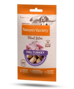 NATURES VARIETY FREEZE DRIED MEAT BITES TURKEY