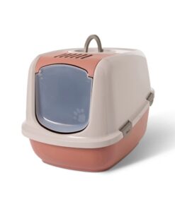 SAVIC KATTENBAK NESTOR JUMBO CHAMPAGNE ROZE / TERRACOTTA