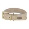 TRIXIE HALSBAND HOND PURE LEER LICHTGRIJS