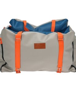 AUTOSTOEL / REISMAND HONDENMAND BEIGE / BLAUW / ORANJE