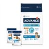 ADVANCE CAT ADULT CHICKEN / RICE + 2 POUCHES CHICKEN