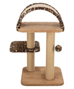 TRIXIE KRABPAAL LEO PANTERPRINT LIGPLAATS MET BOOG BRUIN