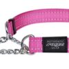 ROGZ FOR DOGS FANBELT HALFSLIP HALSBAND ROZE