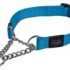ROGZ FOR DOGS FANBELT HALFSLIP HALSBAND TURQOUISE