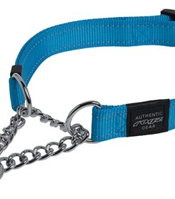 ROGZ FOR DOGS LUMBERJACK HALFSLIP HALSBAND TURQUOISE