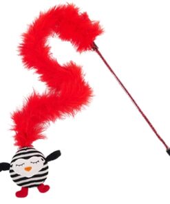 ROSEWOOD KATTENHENGEL GESTREEPTE PINGUIN MET VEER