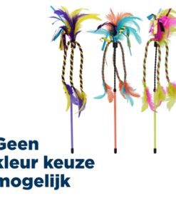 HAPPY PET TABBY PATCH KATTENHENGEL MET LINT EN VEREN ASSORTI