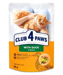 CLUB 4 PAWS PREMIUM ADULT DUCK IN GRAVY POUCH